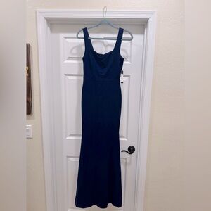 BRAND NEW LULUS DRESS- NAVY BLUE- SMALL - NEVER WORK